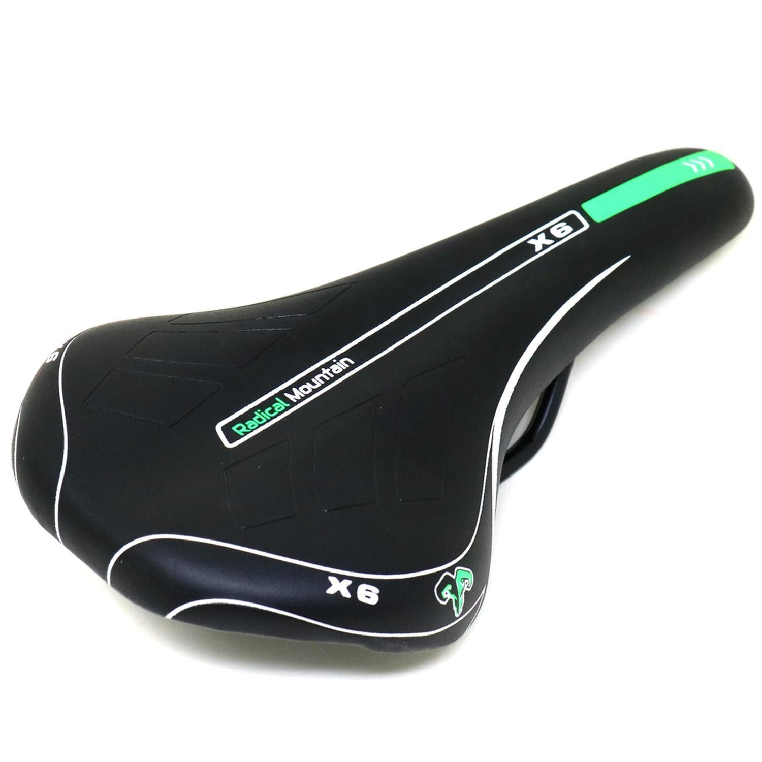 Asiento Mtb Negro/verde Radical Mountain image number 0.0