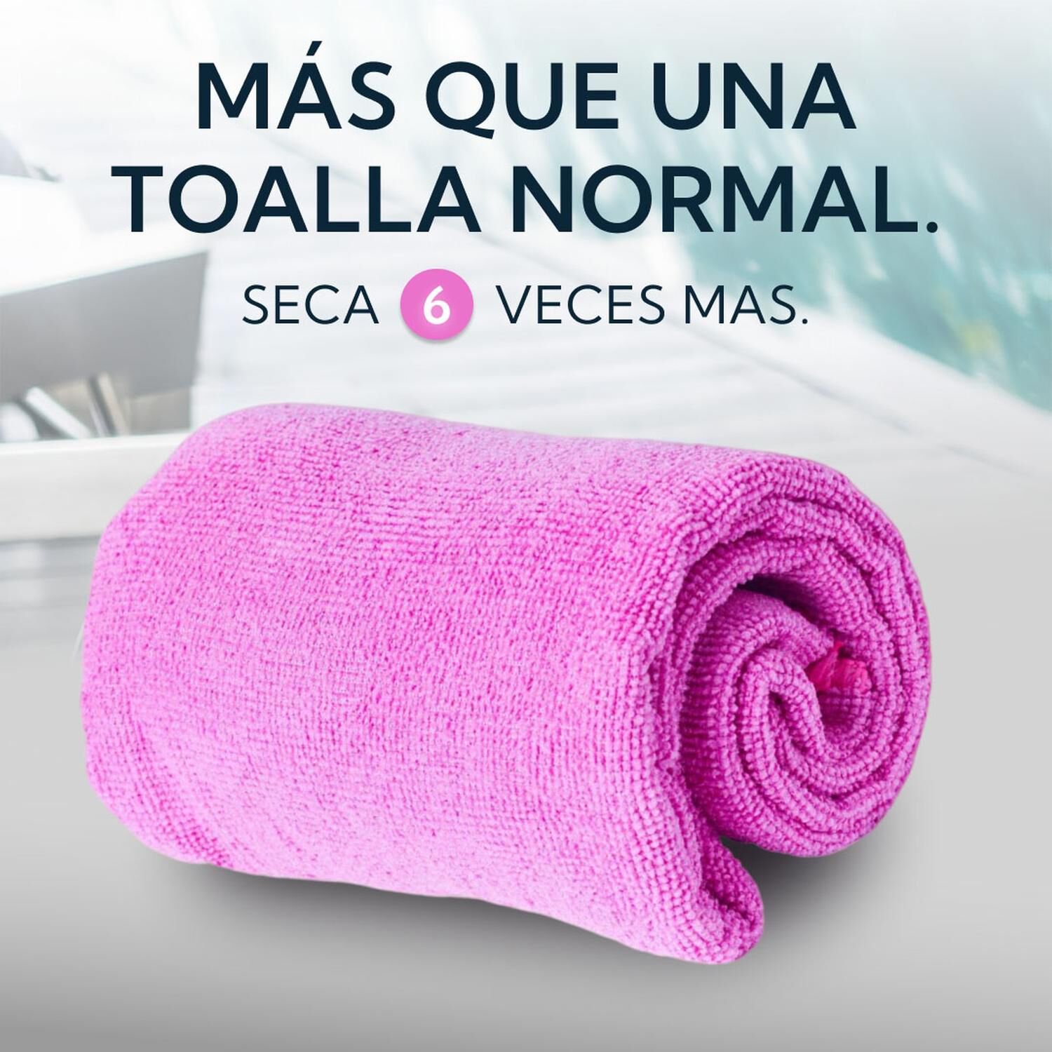 Pack 2 Toallas Microfibra Terry Morada image number 5.0