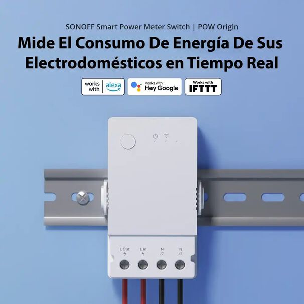 Interruptor Wifi Con Medici&oacute;n De Energ&iacute;a Sonoff Pow Origin