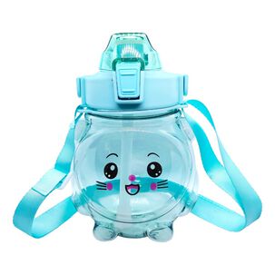 Botella Agua Kawaii Antiderrame 1000ml Celeste Botella Agua Kawaii Antiderrame 1000ml Celeste