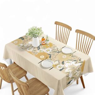 Mantel De Mesa Rectangular Impermeable Estampado Medida 140cm X 220cm