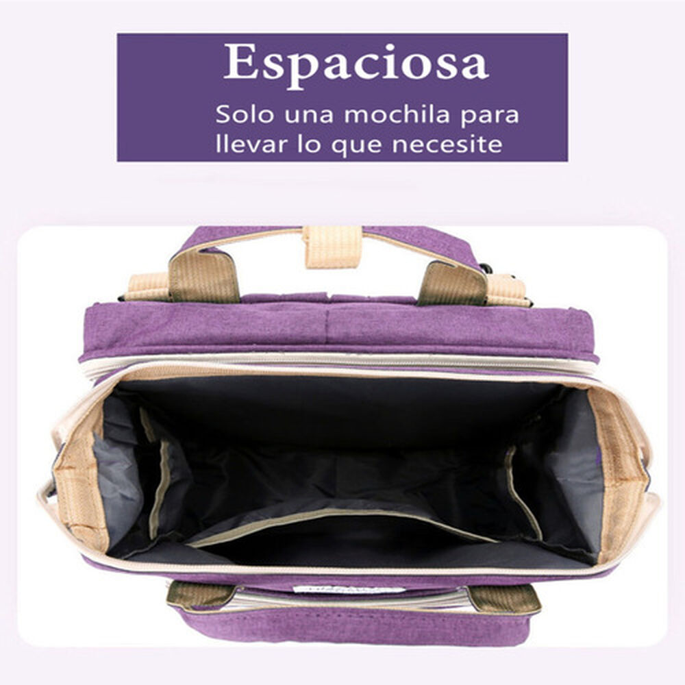 Mochila Maternal 3 En 1 Con Cunita Lubabycas Azul image number 4.0