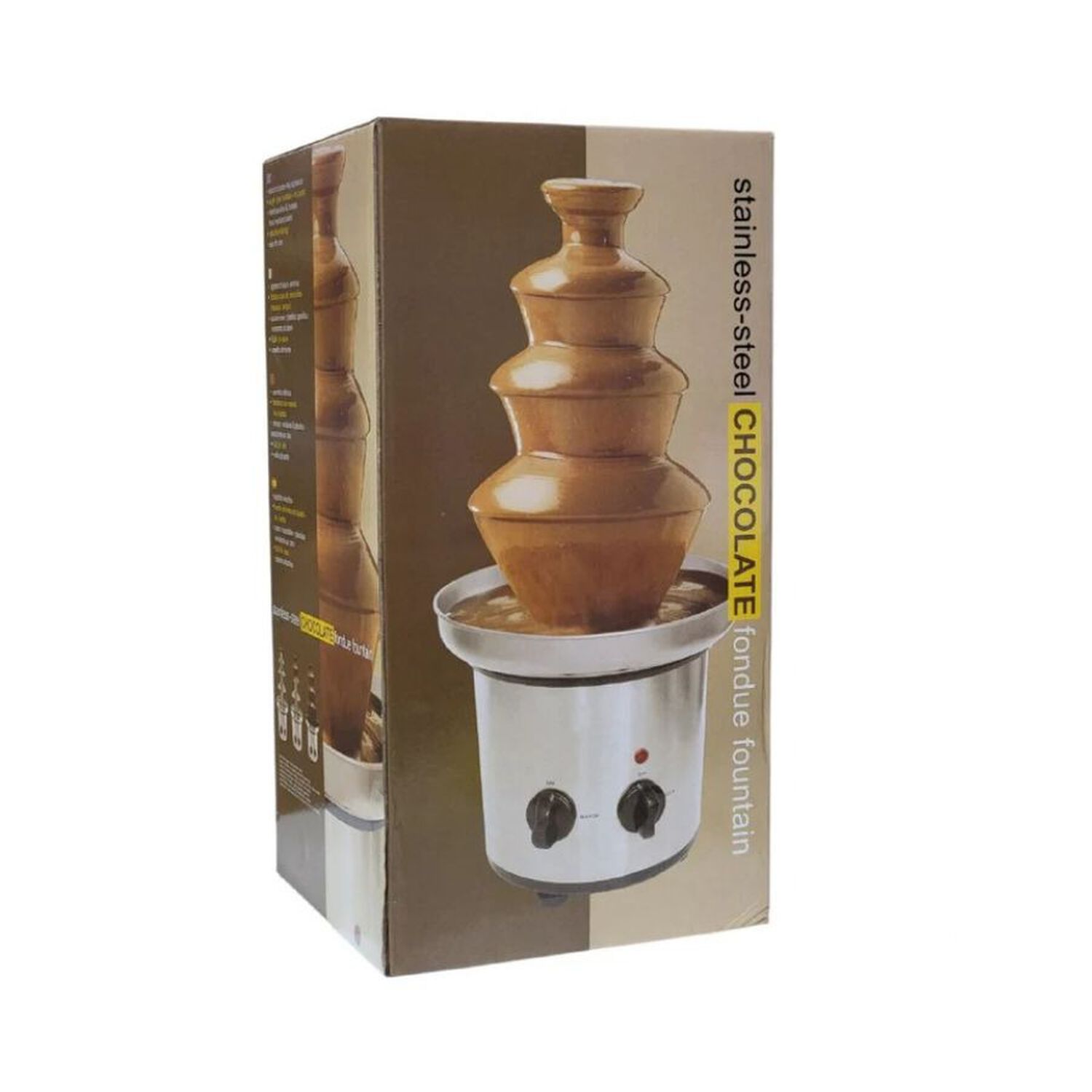 Fuente De Chocolate Acero Inoxidable Cascada Fondue Fiesta image number 4.0