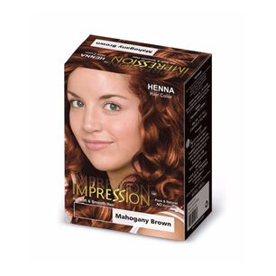 Impression Henna Hair Color Caoba Oscuro 10 Gr X 6 Saches