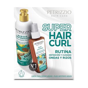 Set Capilar Ondas Y Rizos Crema Para Peinar + Óleo Antifrizz Argán