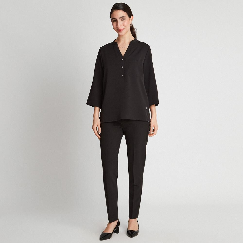 Blusa Manga 3/4 Cuello Mao Mujer Lorenzo Di Pontti image number 1.0