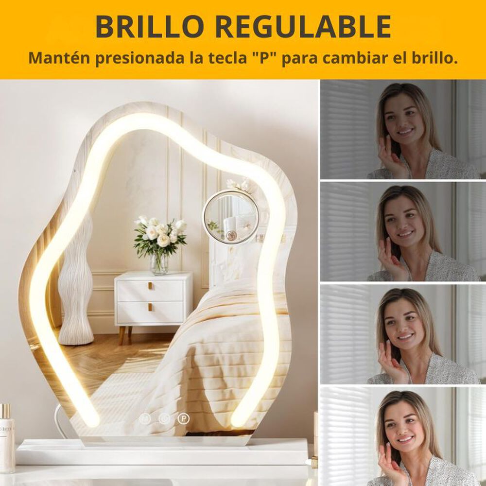 Espejo Led Para Tocador 43,43 X 56,89 Cm image number 3.0