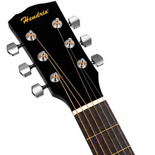 Guitarra Ac&uacute;stica 39 Pulgadas Negra Con Funda Y Cuerdas - Ps