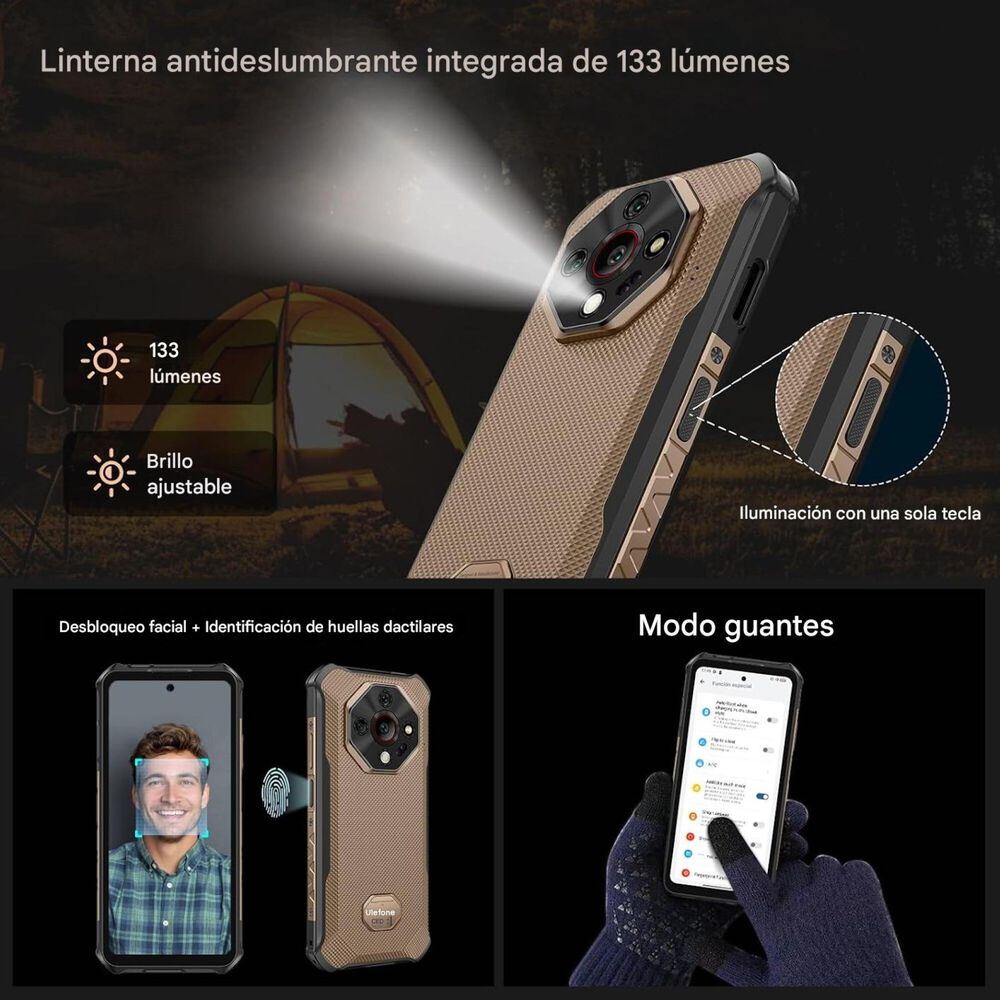Celular Rugged Ulefone Armor X16 Pro 10360mah 5g 16gb/256gb image number 3.0