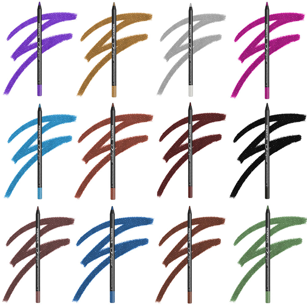 Kit 12 Lápiz Delineadores De Ojos Crayón Perlado Maquillaje image number 0.0