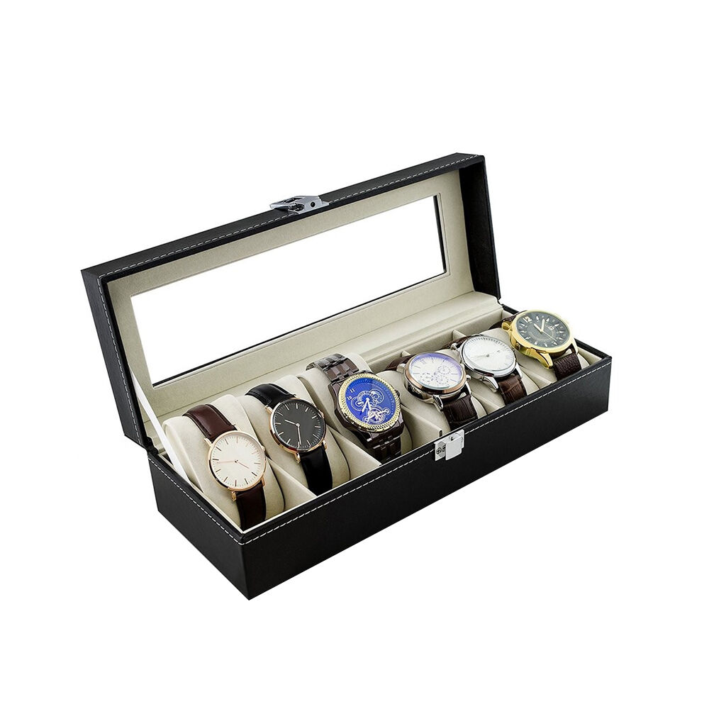 Caja Estuche Organizador De 6 Relojes De Lujo image number 4.0