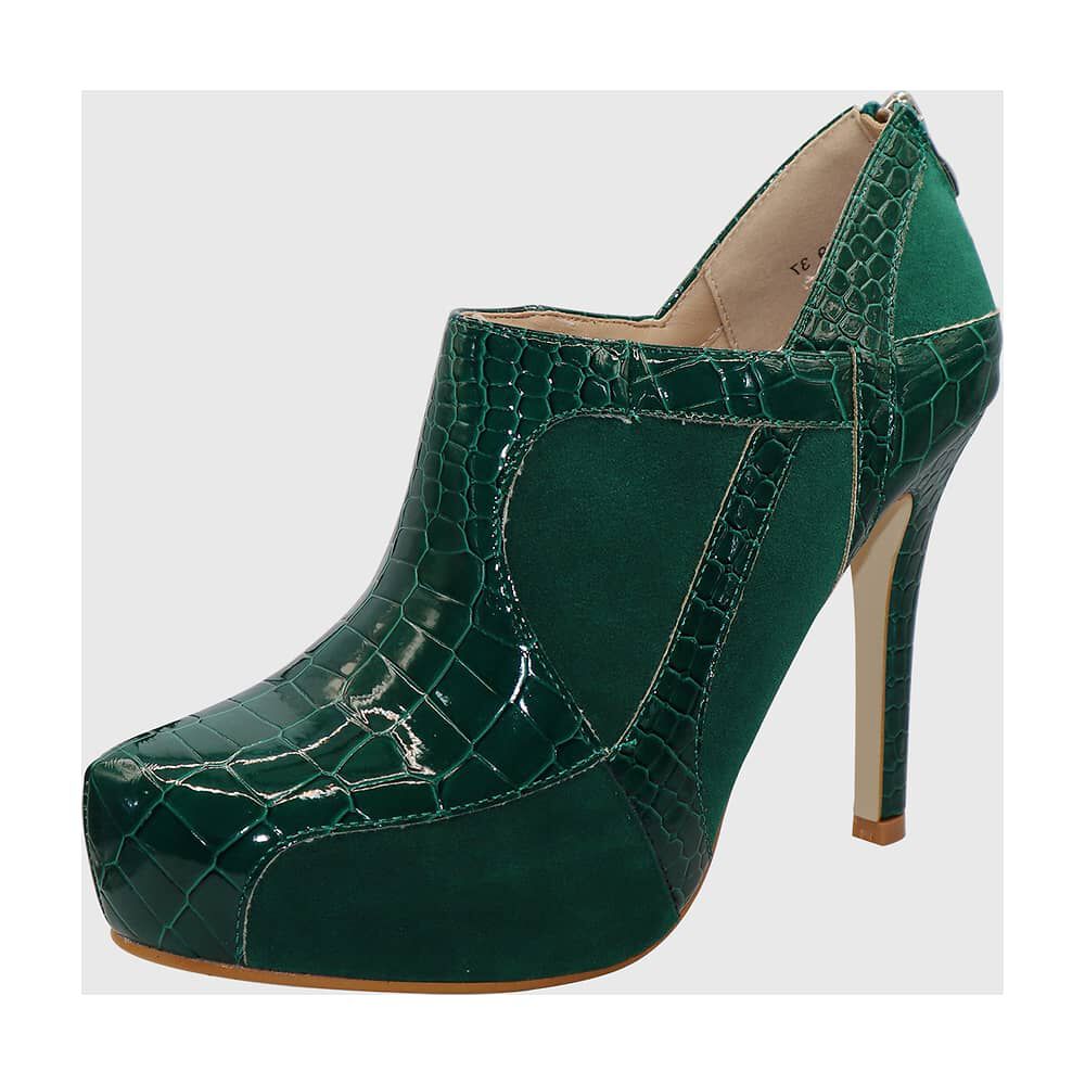 Botin Taco Aguja Verde image number 4.0