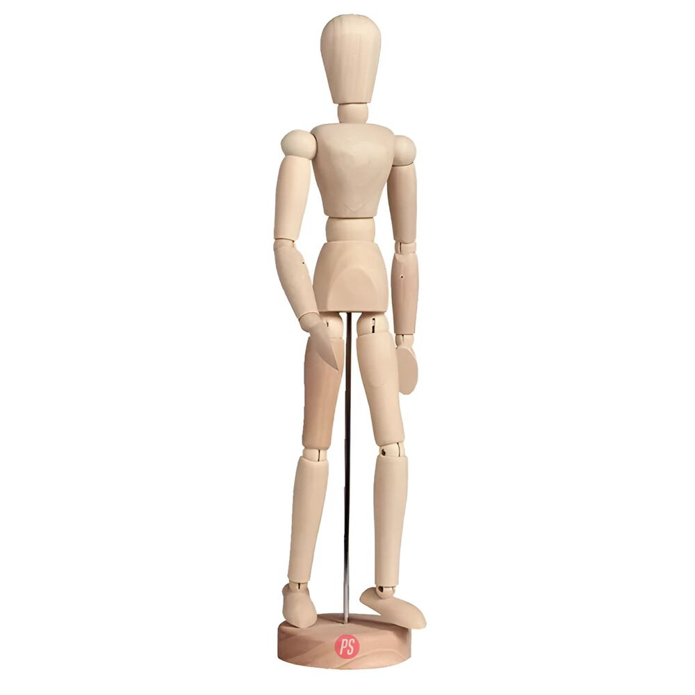 Maniquí Articulado Masculino 30cm De Madera - Ps image number 1.0