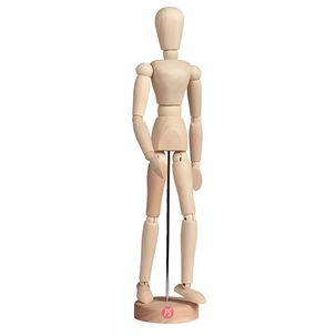 Maniquí Articulado Masculino 30cm De Madera - Ps