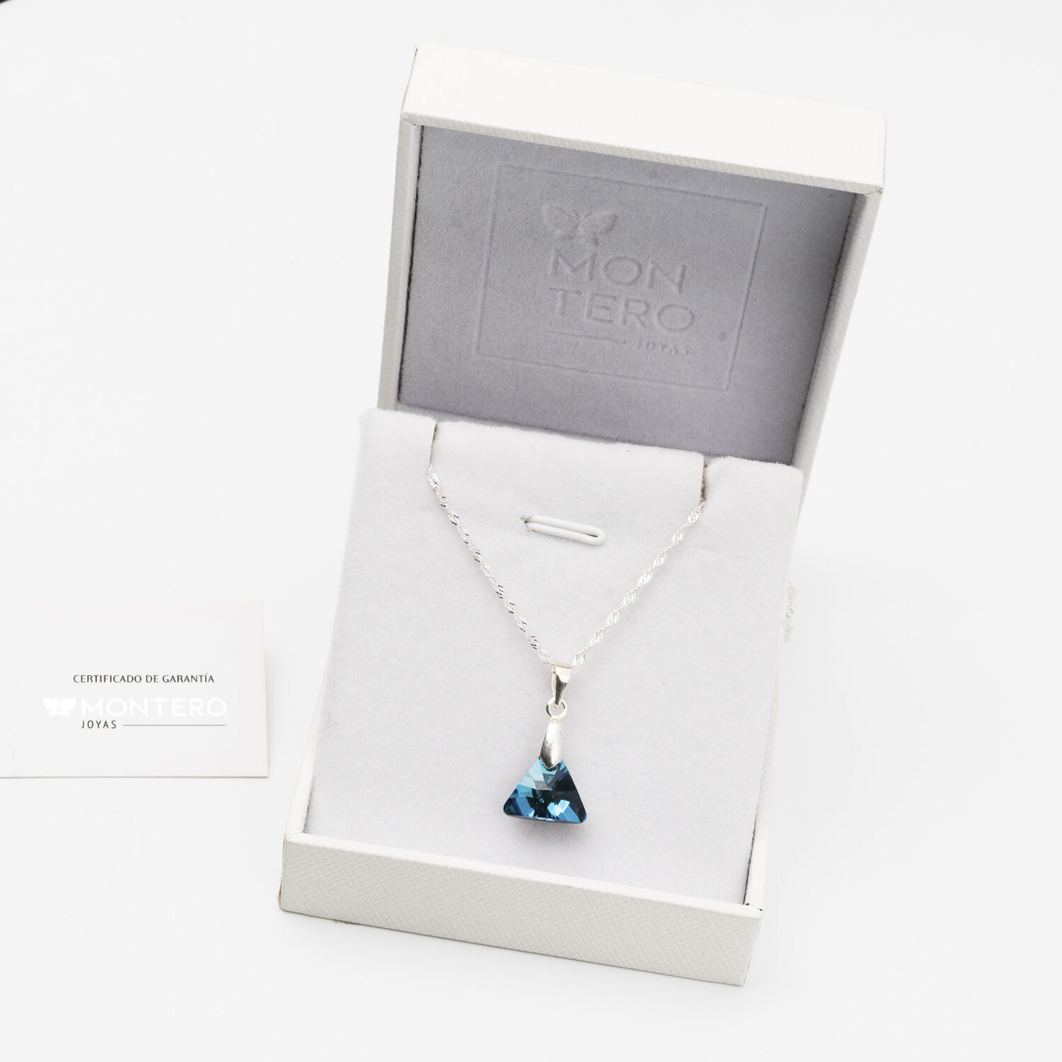 Collar Trinidad Cristales Genuinos Bermuda Blue image number 2.0