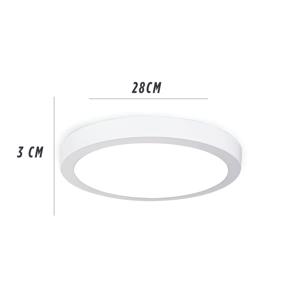 Plafon Led Sobrepuesto Logic 24w Luz Fria Blacklight 1920lm image number 5.0