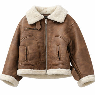 Chaqueta Ni&ntilde;o Tipo Aviador Vintage Invierno
