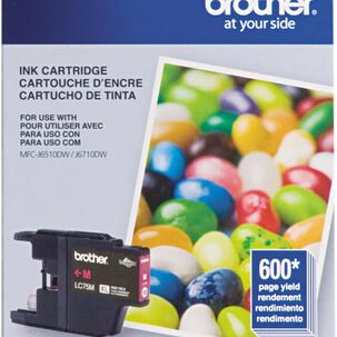 Cartucho De Tinta Brother Lc-75m 600 Páginas Magenta