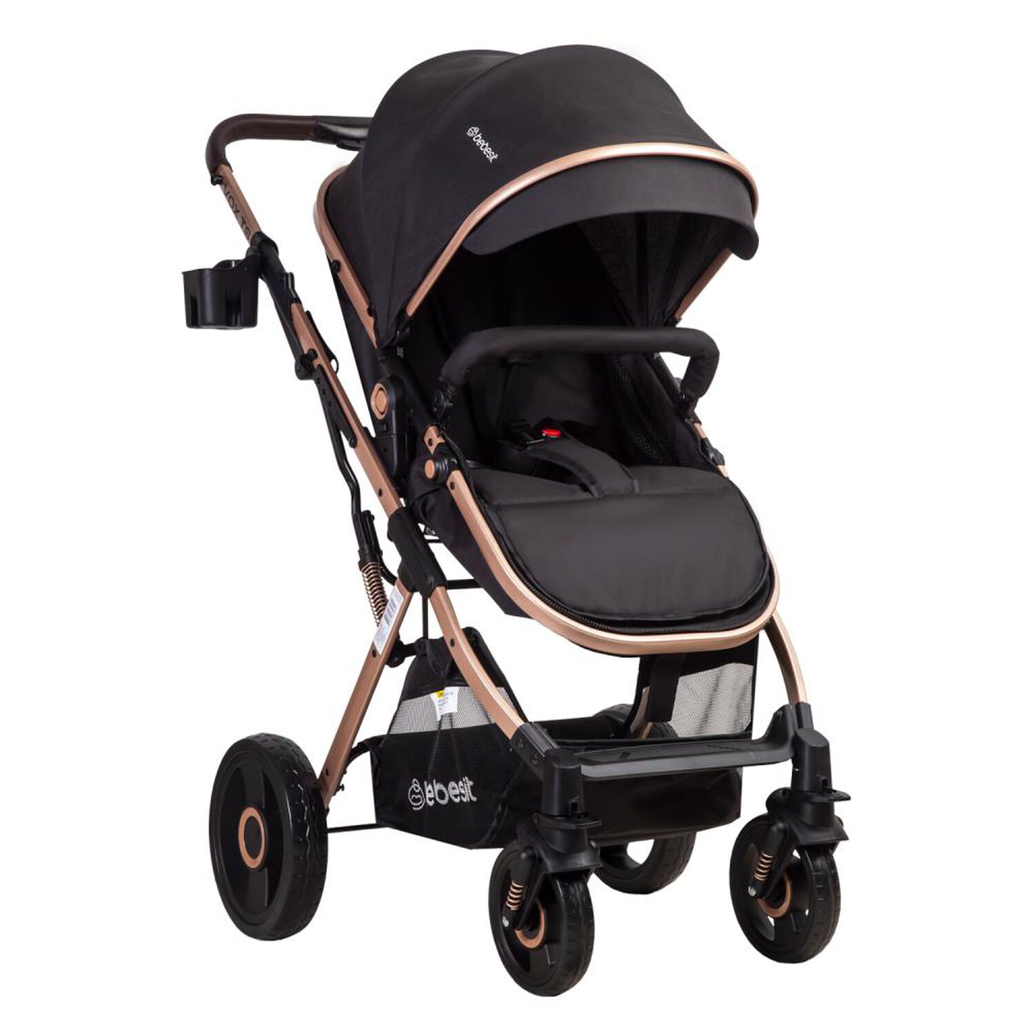 Coche Cuna Paseo Bebesit Vox Gold Negro image number 0.0