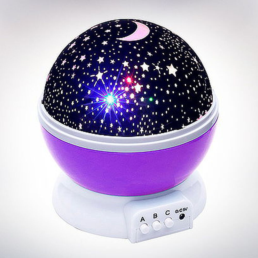 Proyector Espantacuco De Cielo Estrellado Luz Led Color Morado image number 3.0