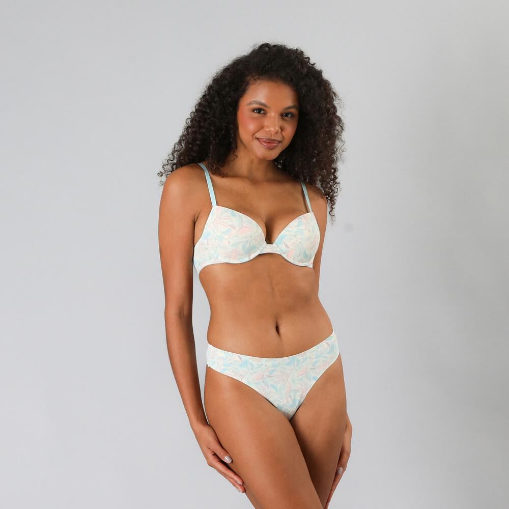 Pack 3x Sosten Balconet Push Up Micro Pr Flores image number 1.0