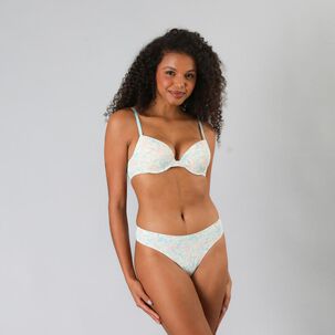 Pack 3x Sosten Balconet Push Up Micro Pr Flores