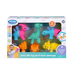 Set De Dinosaurios Construye Mezcla Y Juega Playgro