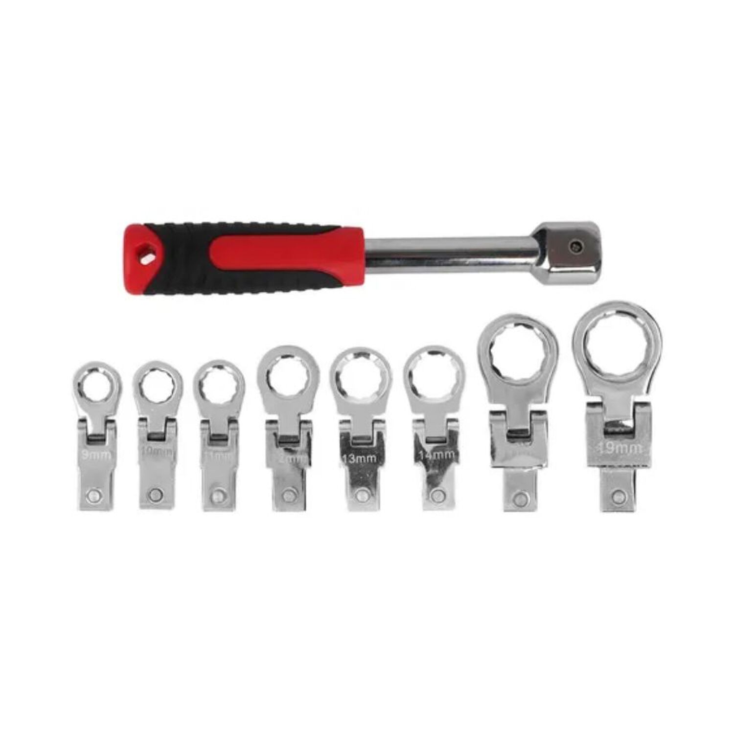 Juego De Llaves Estrella 9pcs Ajustable Acero image number 3.0