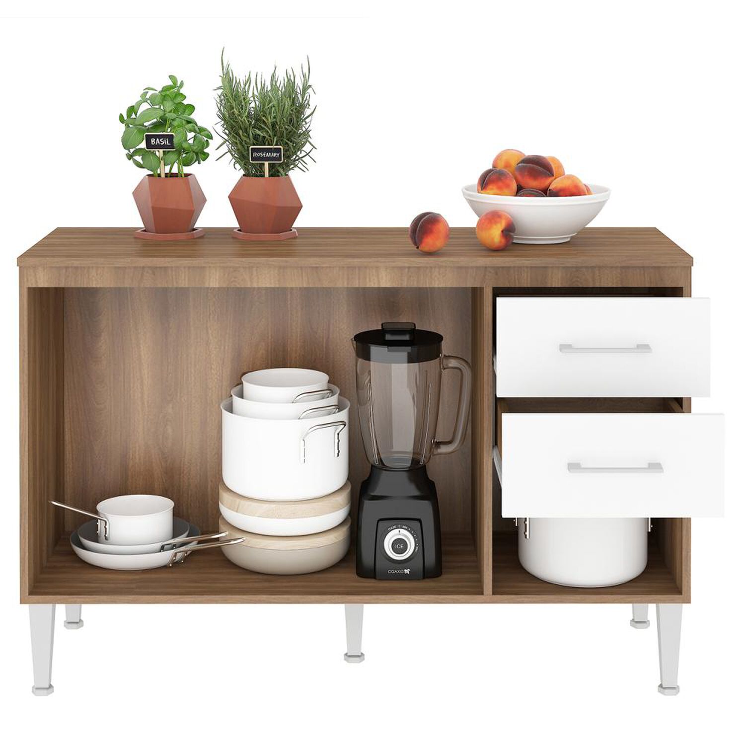 Mueble De Cocina Base Vekkahome Opie 120 Cm image number 2.0