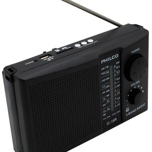 Radio Am / Fm Multibandas Recargable A Pilas Y Corriente 18r