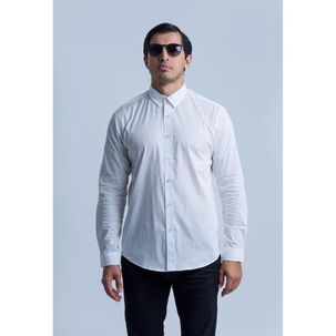 Camisa Lisa Regular Manga Larga Hombre Hummer