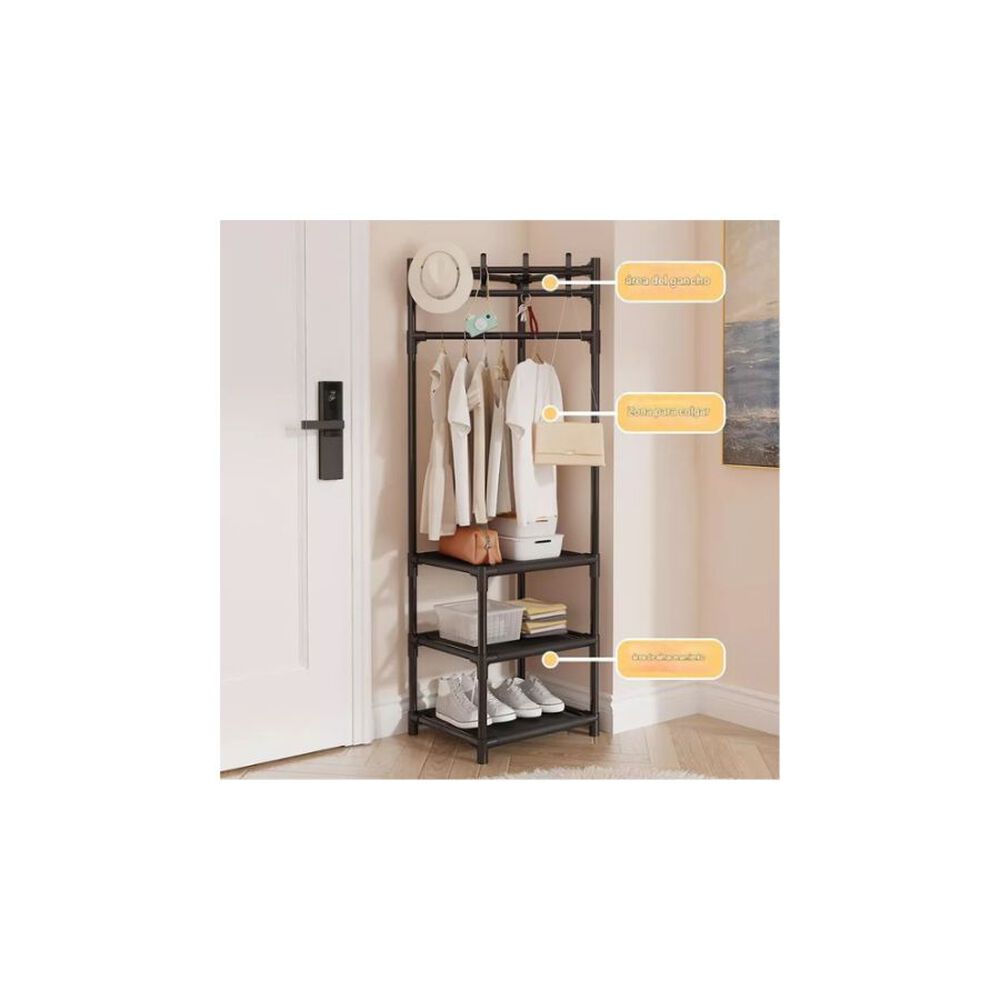 Organizador Multifuncional Met&aacute;lico 3 Niveles Perchero Ropa image number 2.0