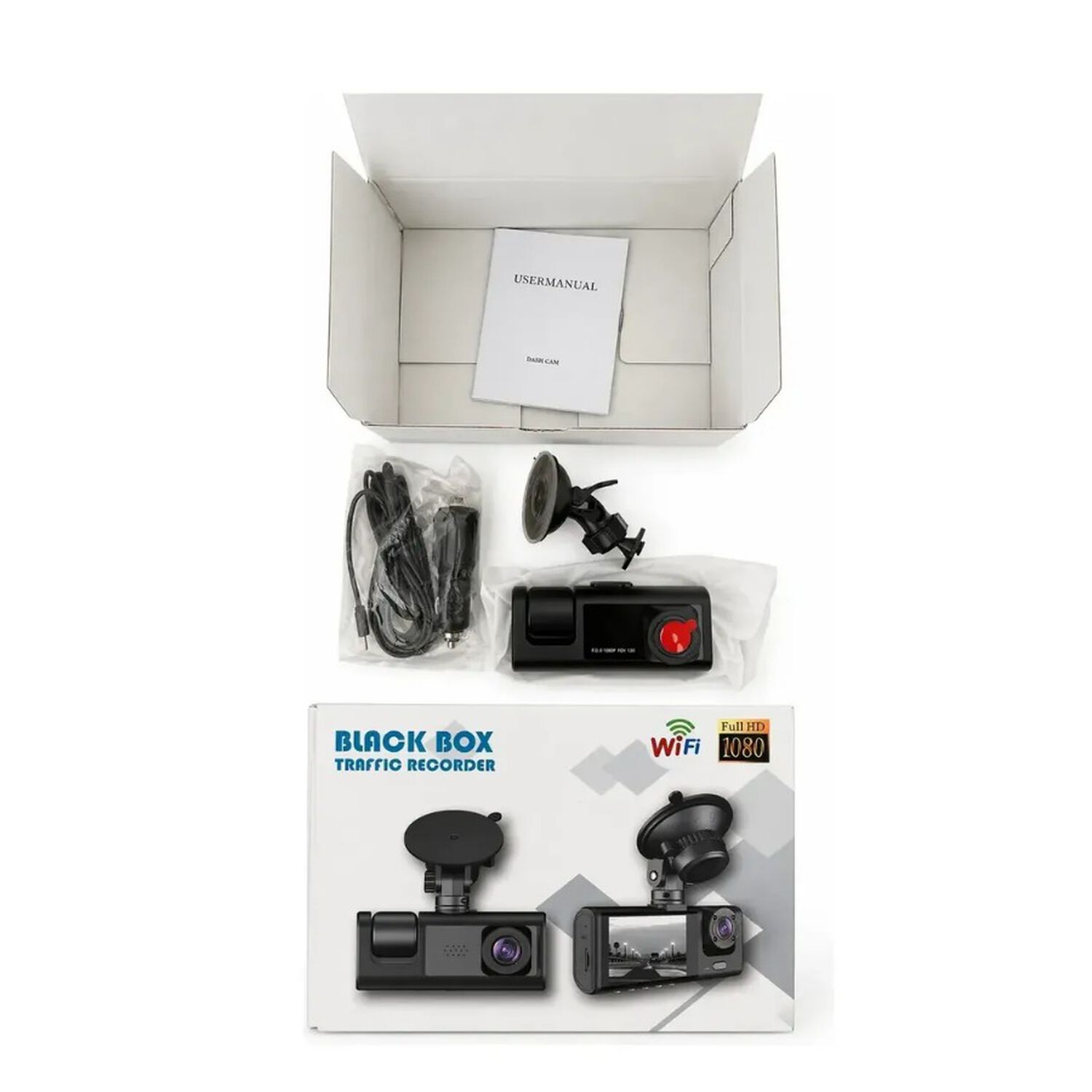 Dash Cam 3 En 1 Full Hd 1080p Seguridad Wifi Visi&oacute;n Nocturna image number 2.0