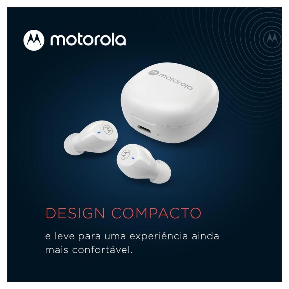 Audifonos Bluetooth Tw Ipx5 Recargables Moto Buds 105 Blanco image number 2.0