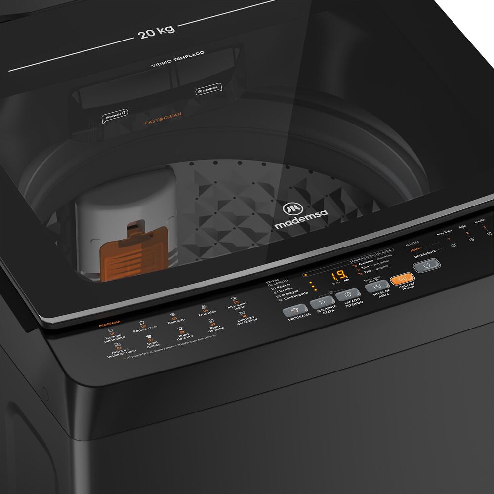 Lavadora Autom&aacute;tica 20kg Carga Superior Mdwmt20o Onix image number 4.0