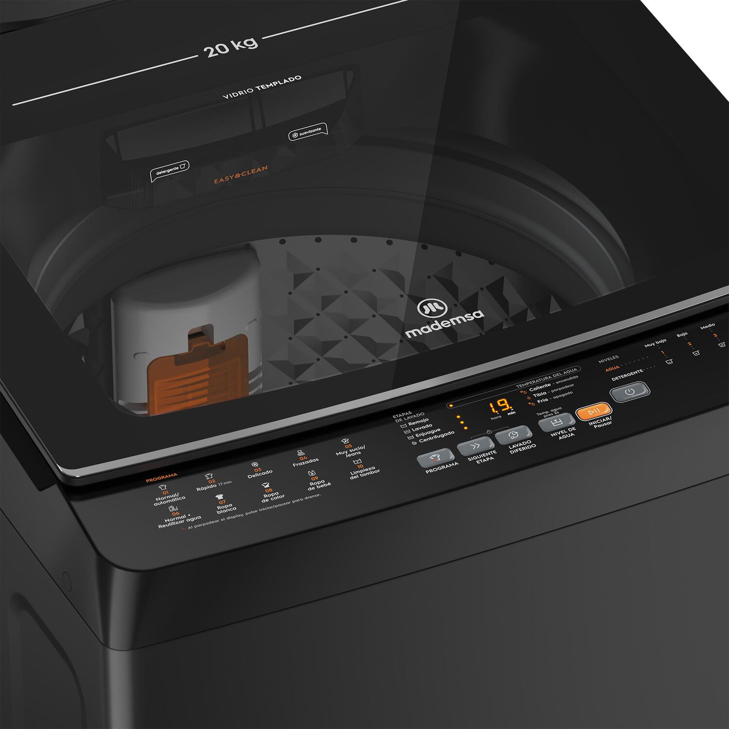 Lavadora Autom&aacute;tica 20kg Carga Superior Mdwmt20o Onix image number 4.0