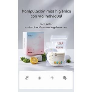 Bolsa Para Leche Maternal 36 Unidades Y 1 Plum&oacute;n Lubabycas