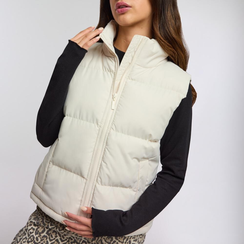 Parka Regular Sin Mangas Cuello Alto Mujer Freedom image number 4.0