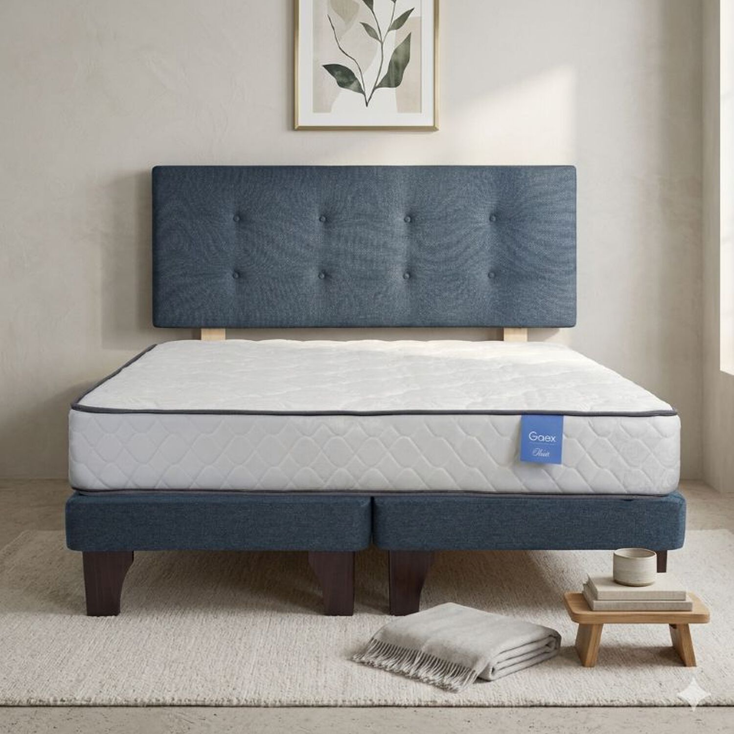Cama Europea 2 Plazas 190 Rest Respaldo Berna image number 0.0
