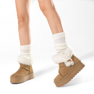 Botin Casual Mujer Gamuza Vintage Antideslizante Weide Lt201