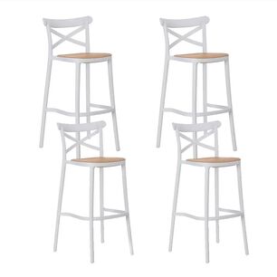 Pack 4 Taburetes Danubio Blanco (65 Cm)