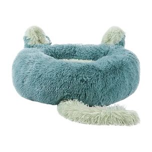 Cama Redonda Tipo Orejas Perros Y Gatos 50cm Antideslazante