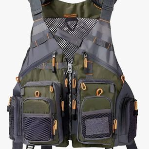 Chaleco De Pesca Con Mochila Salvavidas