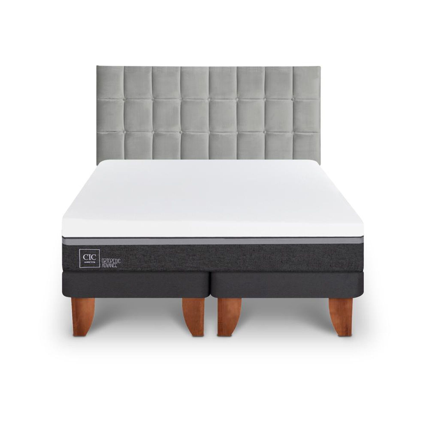 Cama Europea Cic Ortopedic Advance / King / Base Dividida + Respaldo image number 0.0