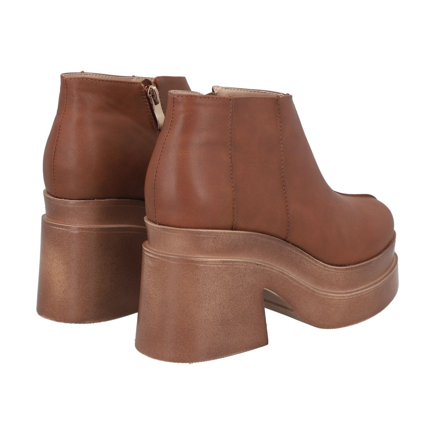 Botin Mujer Camel Plataforma Zeta Police image number 4.0