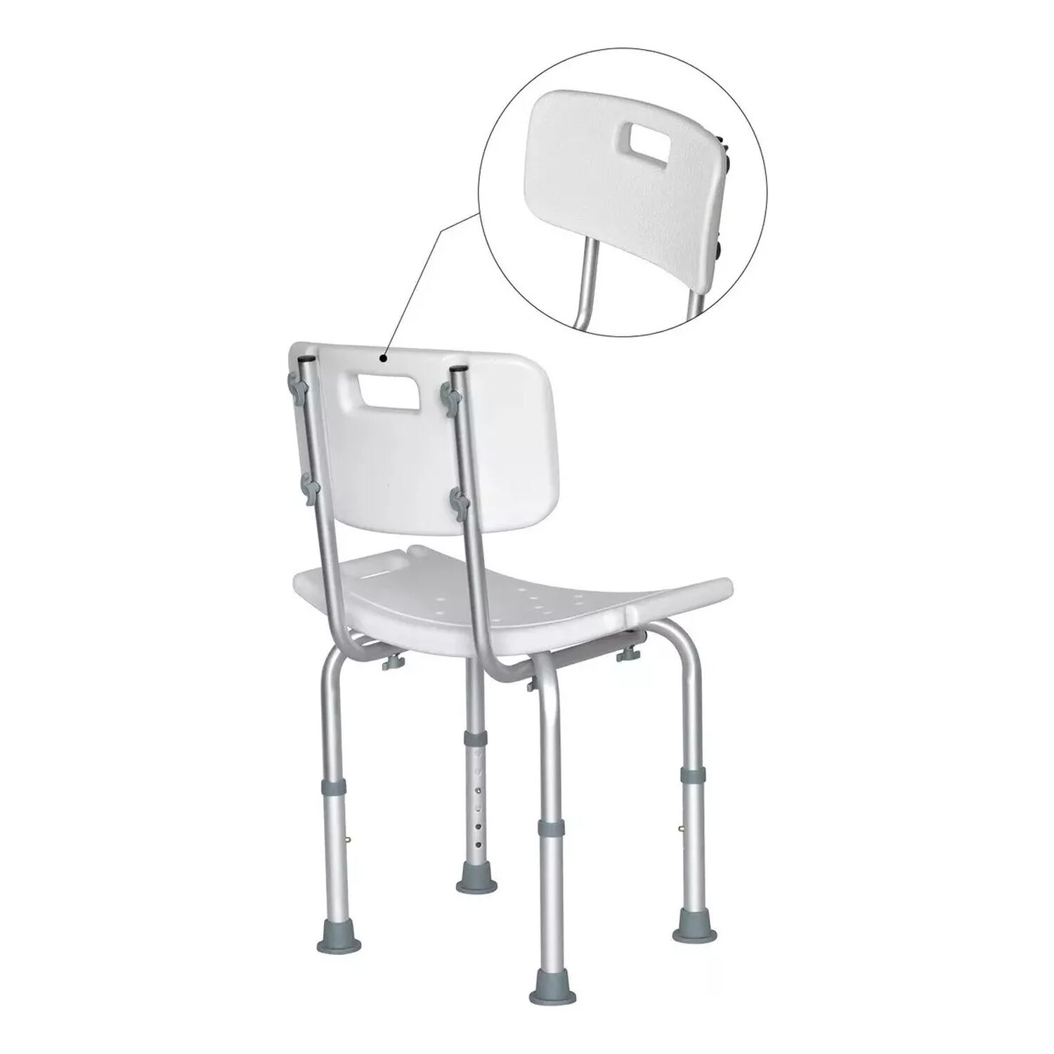 Silla Piso De Ducha Para Ba&ntilde;o Altura Ajustable Portatil 301a image number 1.0