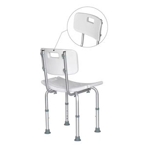 Silla Piso De Ducha Para Ba&ntilde;o Altura Ajustable Portatil 301a