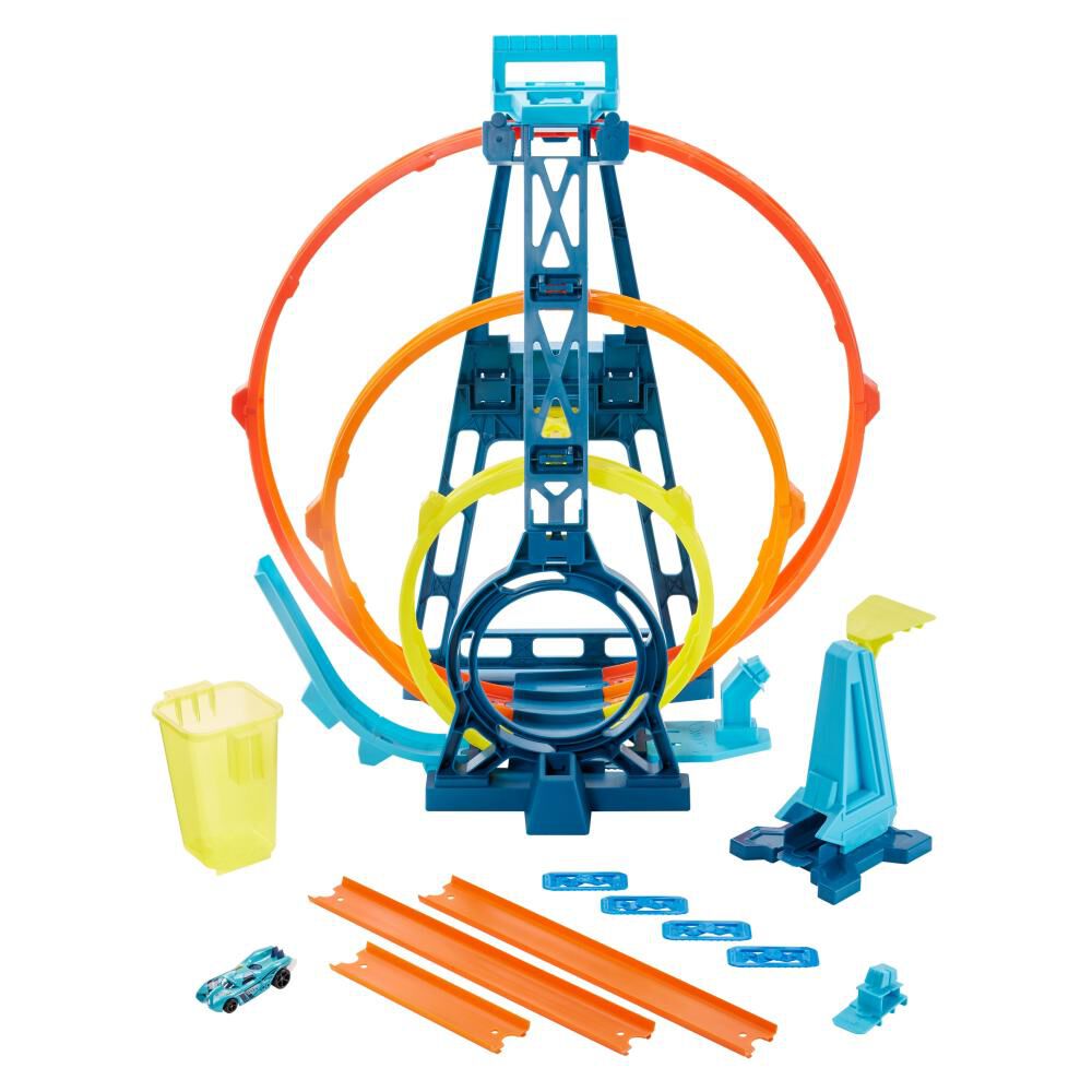 Autopista De Juego Hotwheels Track Builder Kit Triple Loop image number 2.0