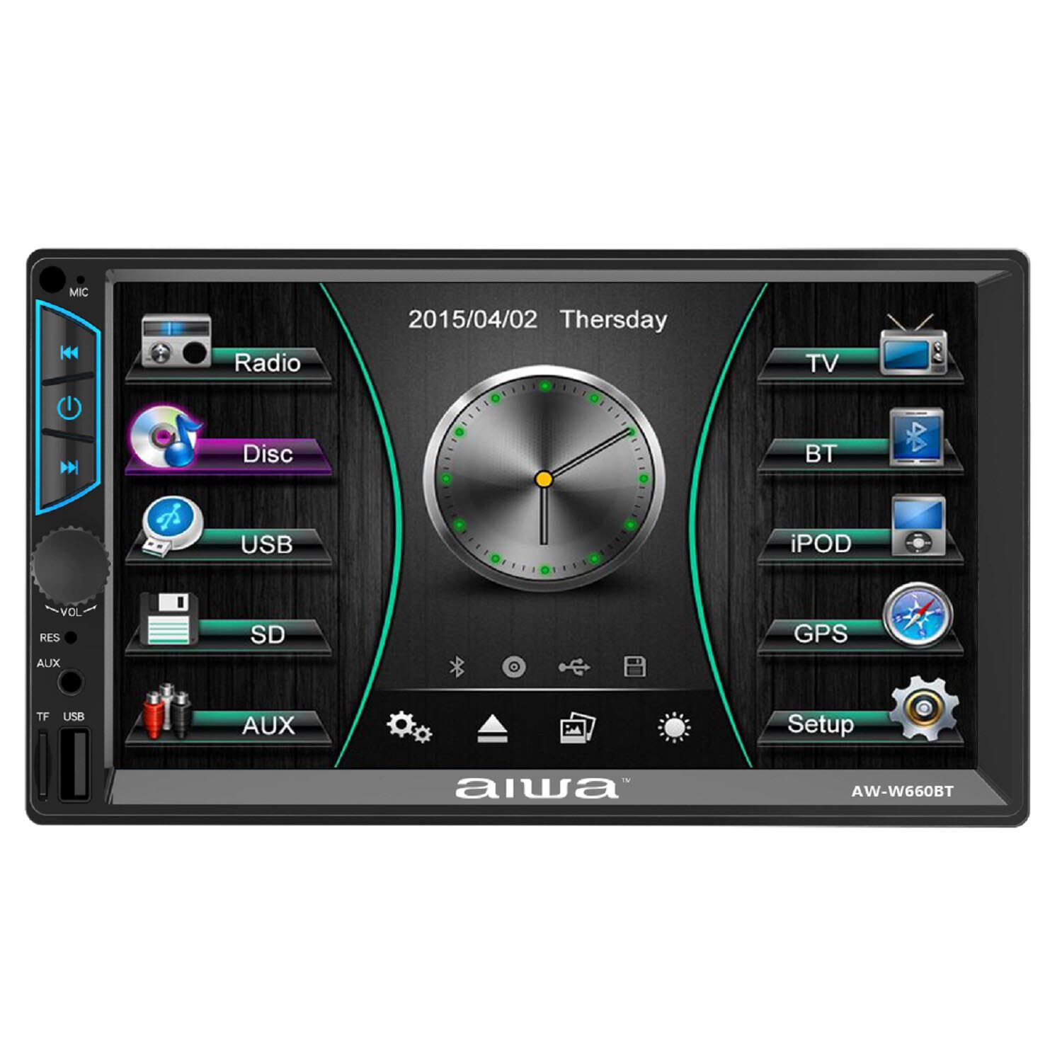 Radio Auto 2 Din Mirrorlink Touch De 7'' W660bt image number 0.0
