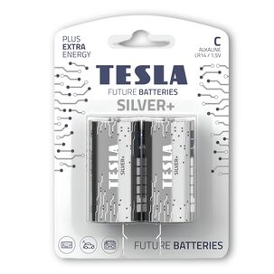 Pack 12 Pilas C Tesla Silver+ Alkaline Plus Extra Energy